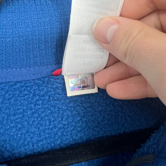 North Face Blue Quarter Zip - Size L - Picture 7 of 11